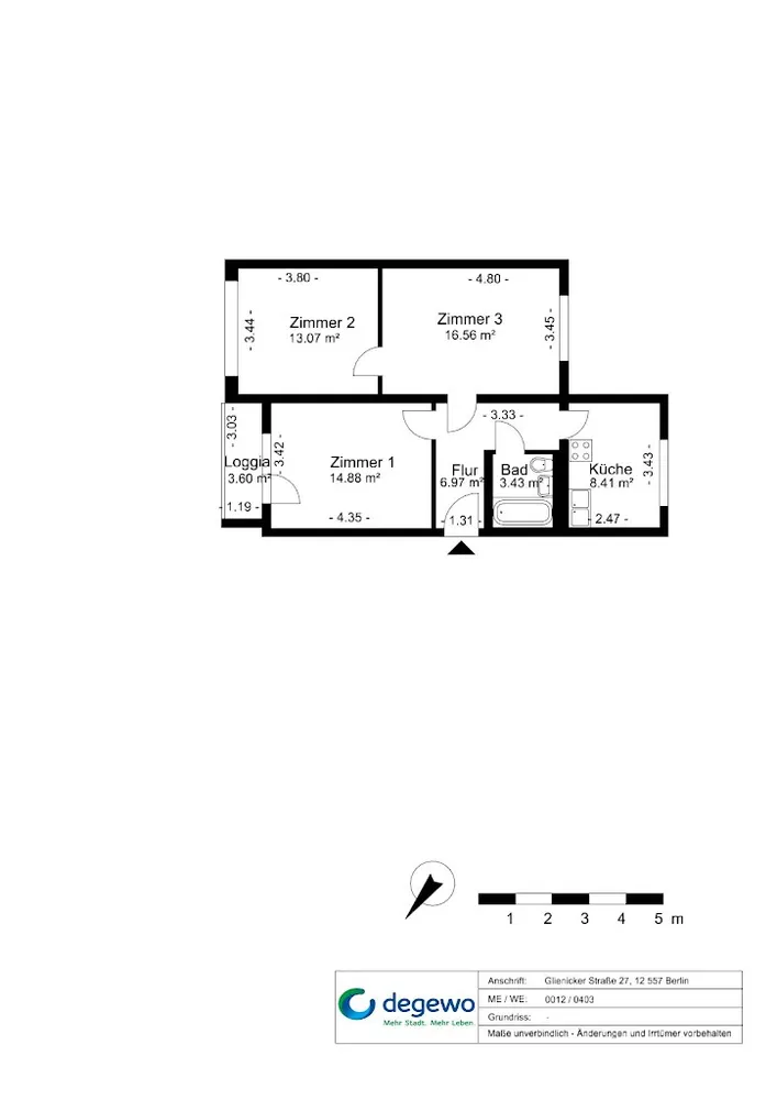 3 Zimmer Wohnung mit 66 m² in Berlin – Bild 10