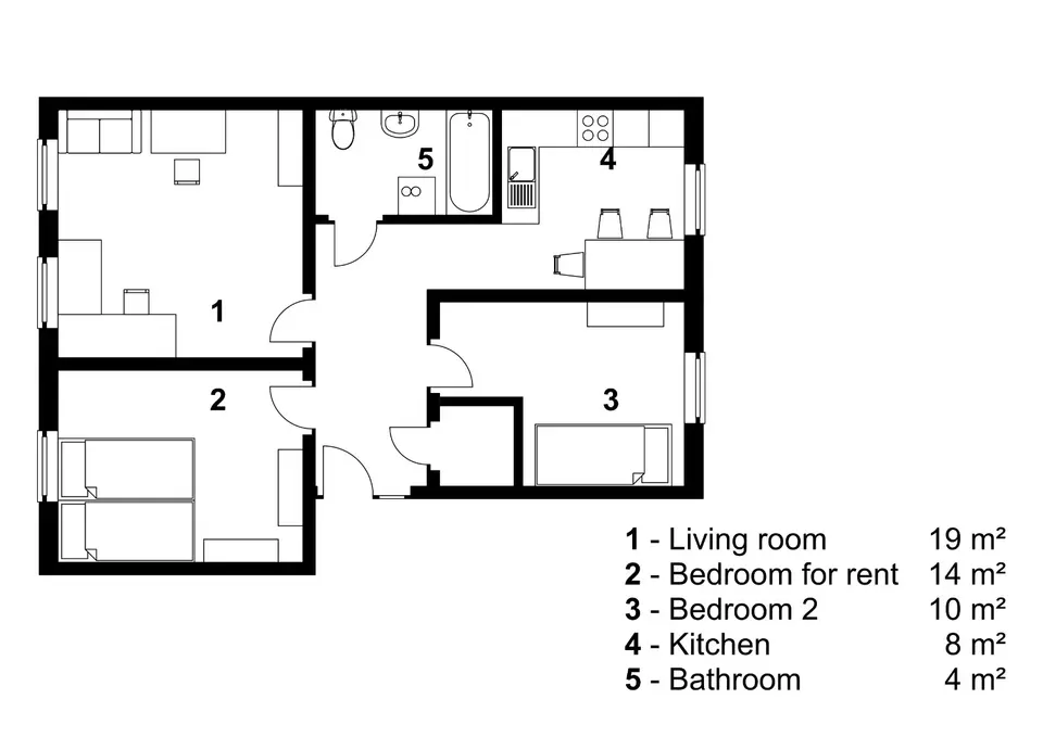 WG-Zimmer mit 55 m² in Lutherstadt Wittenberg – Bild 5