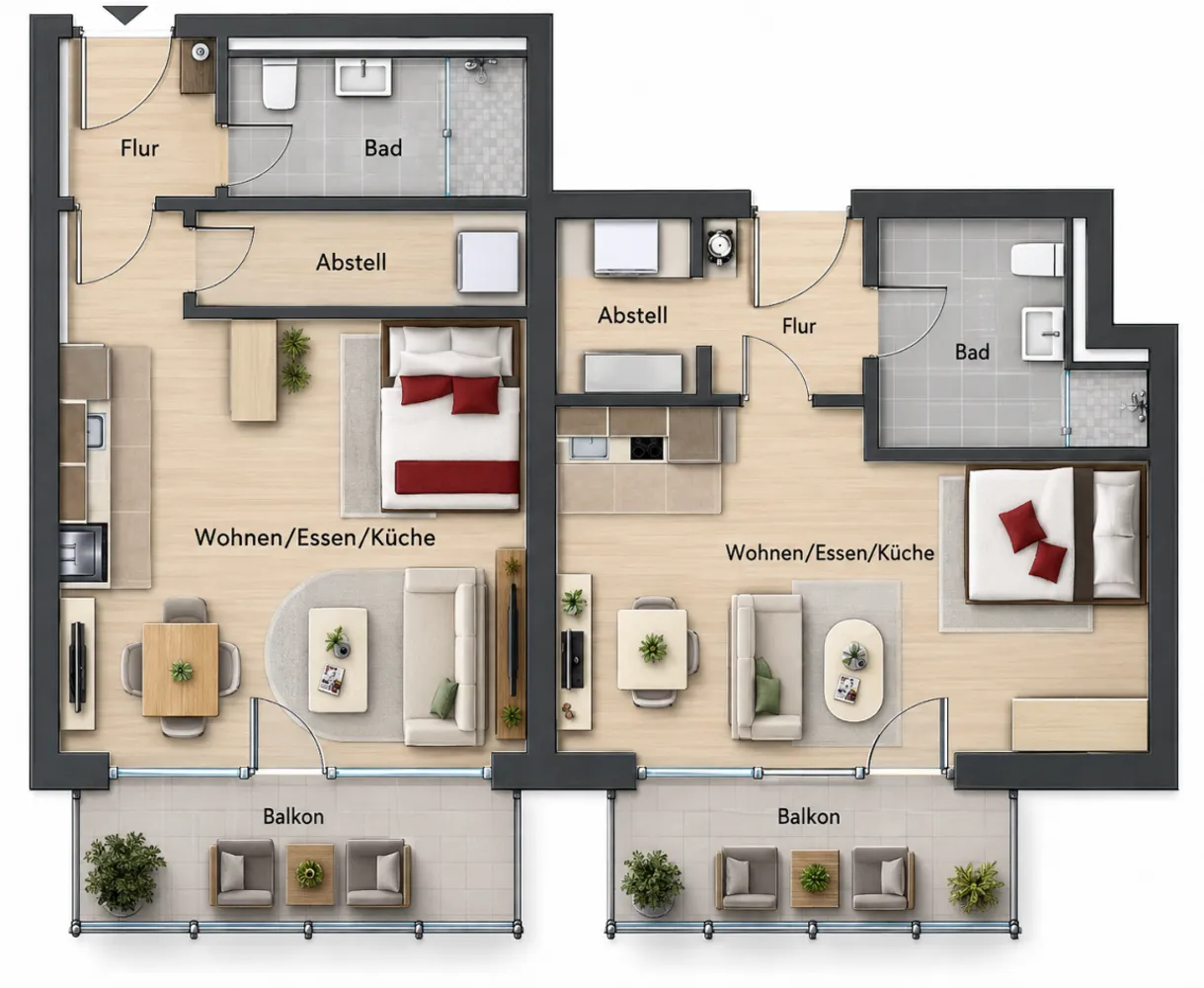 1 Zimmer Wohnung mit 38 m² in Osnabrück – Bild 4