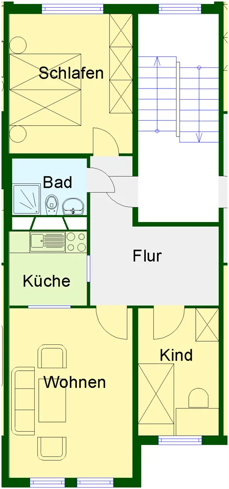 3 Zimmer Wohnung mit 57 m² in Wernigerode – Bild 3