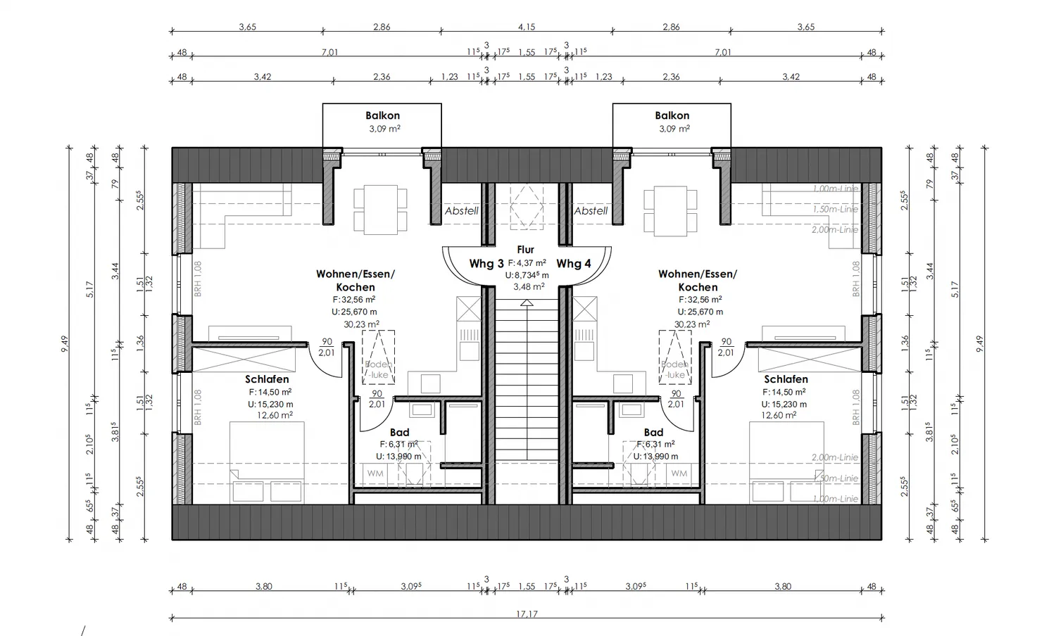 2 Zimmer Wohnung mit 51 m² in Husum – Bild 2