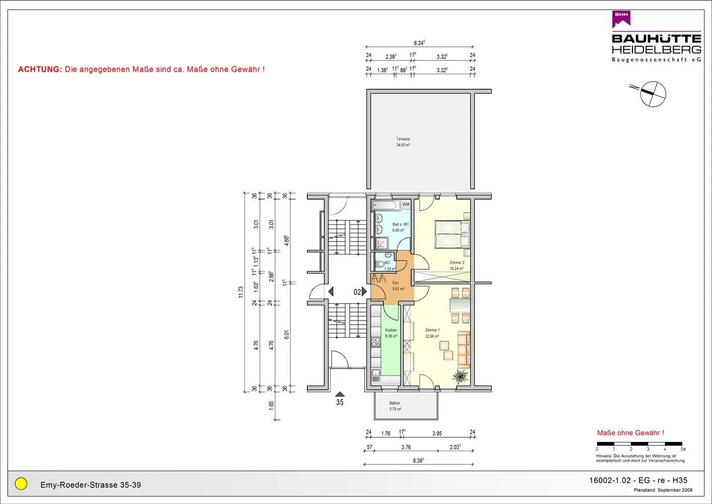 2 Zimmer Wohnung mit 79 m² in Mannheim – Bild 2