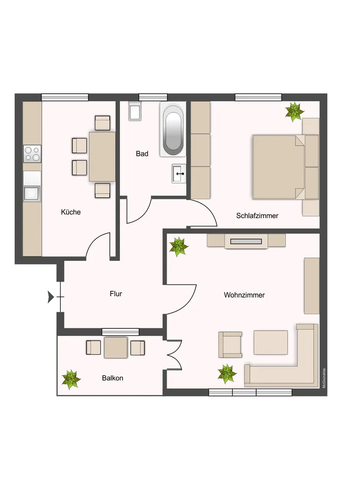 2 Zimmer Wohnung mit 65 m² in Chemnitz – Bild 8