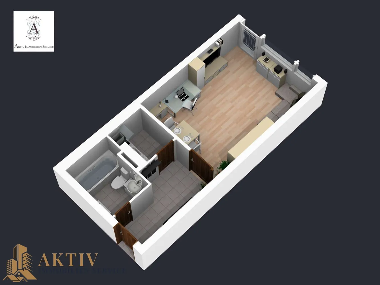1 Zimmer Wohnung mit 30 m² in Frankfurt am Main – Bild 11
