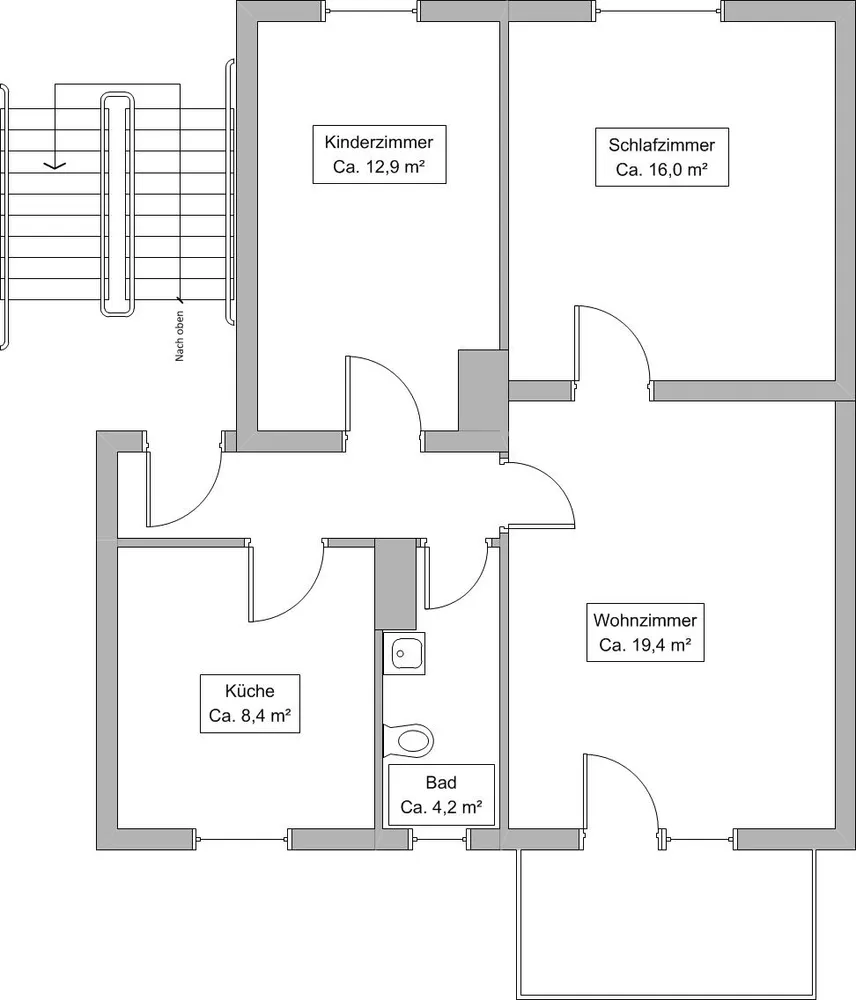 3 room apartment with 67 m² in Magdeburg – Photo 9