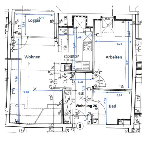 3 Zimmer Wohnung mit 58 m² in Hamburg – Bild 8