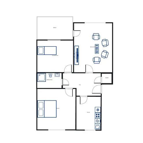 3 Zimmer Wohnung mit 70 m² in Kassel – Bild 2