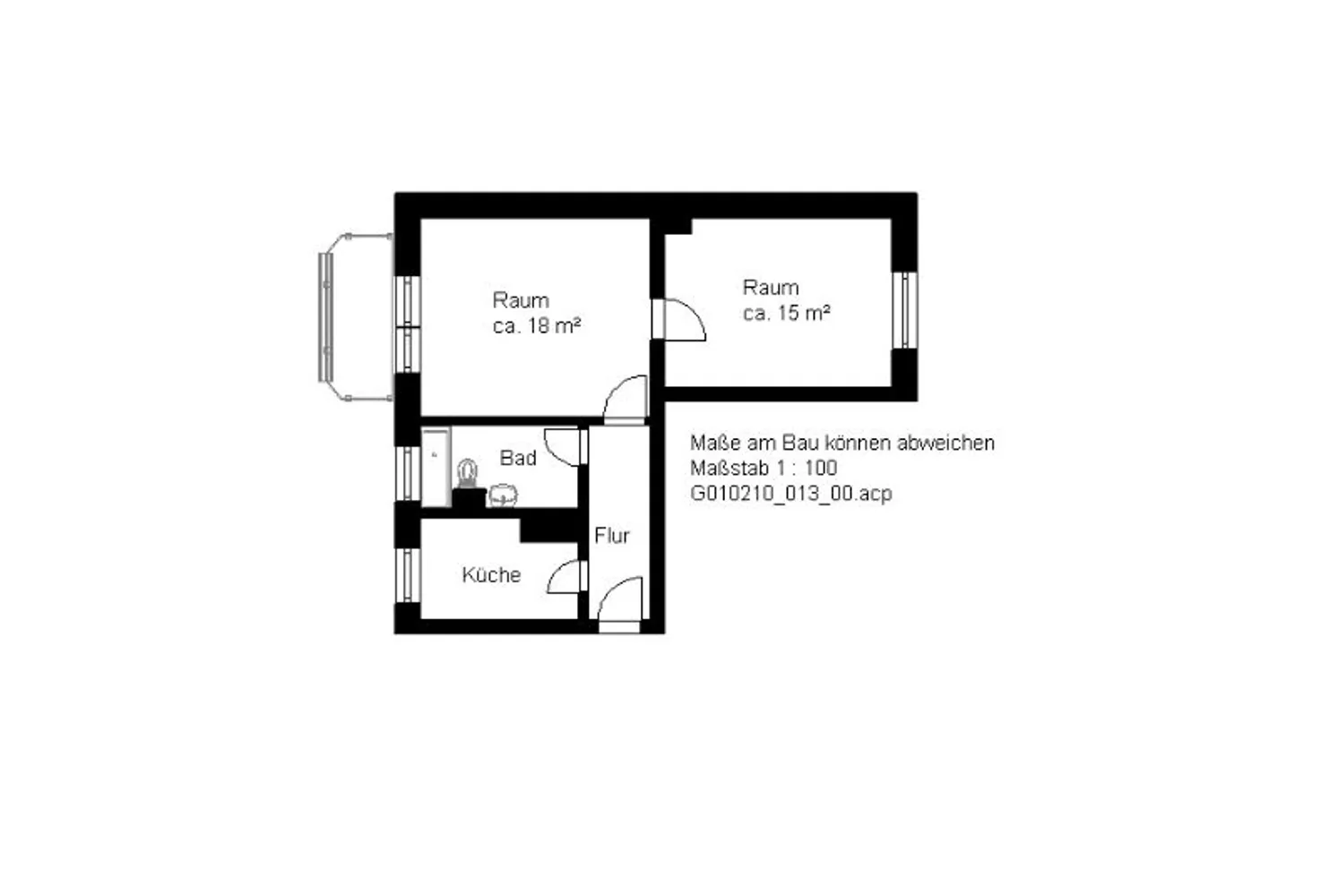 2 Zimmer Wohnung mit 50 m² in Halle (Saale) – Bild 4