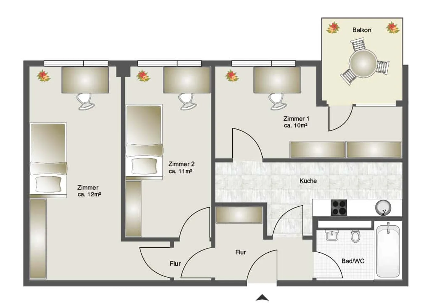 WG-Zimmer mit 12 m² in München – Bild 9