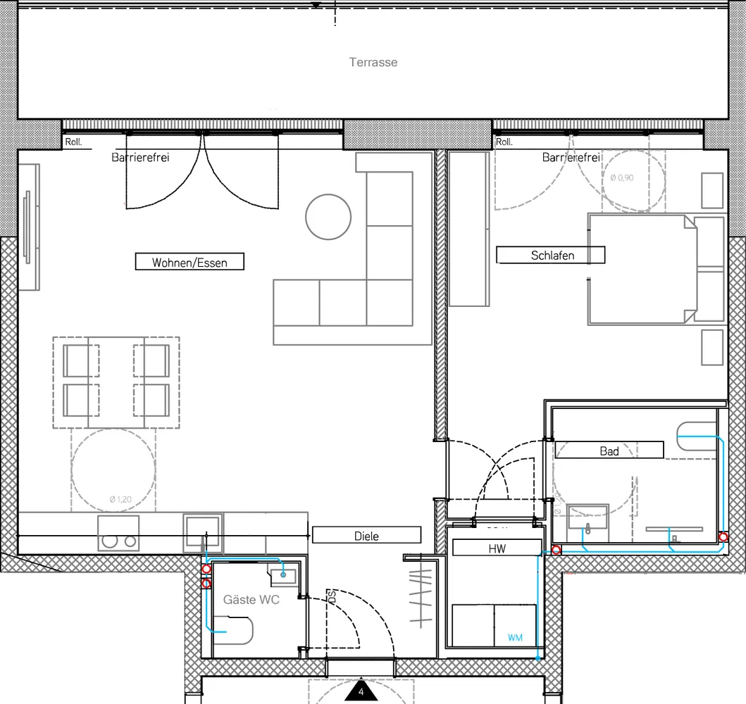 2 room apartment with 72 m² in Aachen – Photo 6