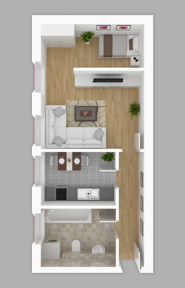2 room apartment with 41 m² in Magdeburg – Photo 4