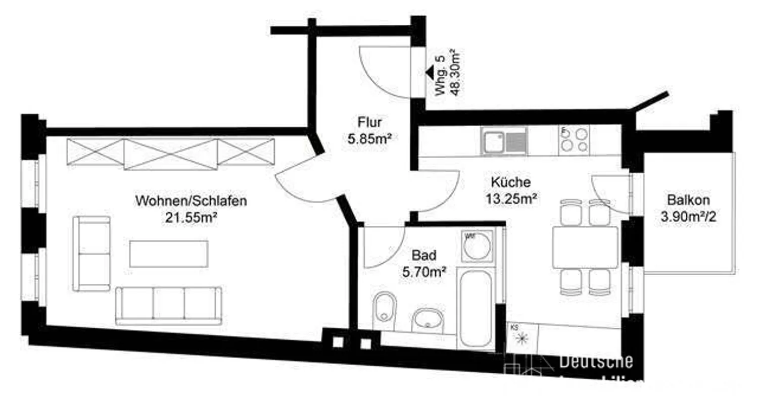 1 Zimmer Wohnung mit 48 m² in Leipzig – Bild 8