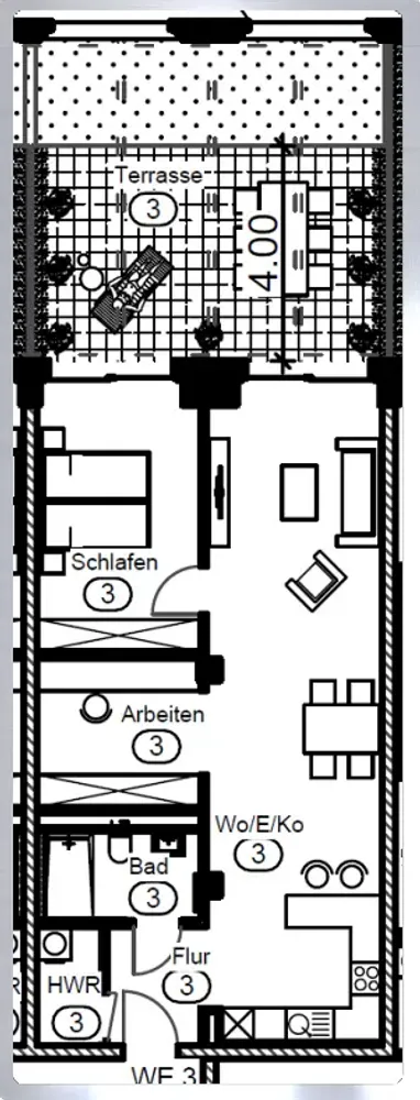 2 Zimmer Wohnung mit 79 m² in Mittweida – Bild 3