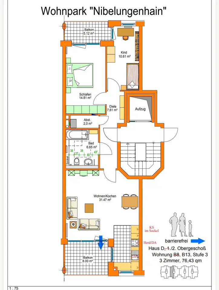 3 Zimmer Wohnung mit 76 m² in Regensburg – Bild 8