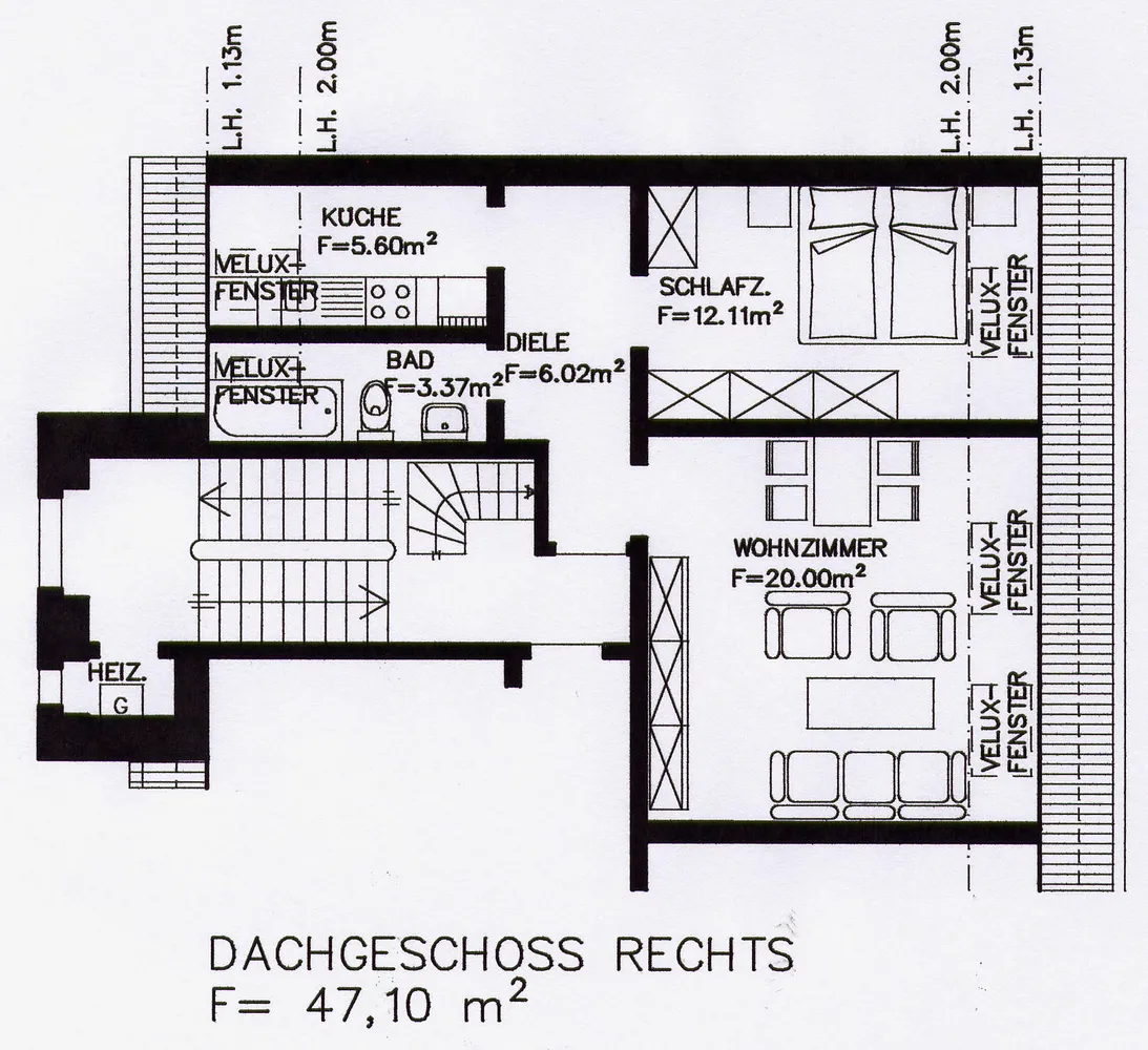 2 room apartment with 47 m² in Wuppertal – Photo 8