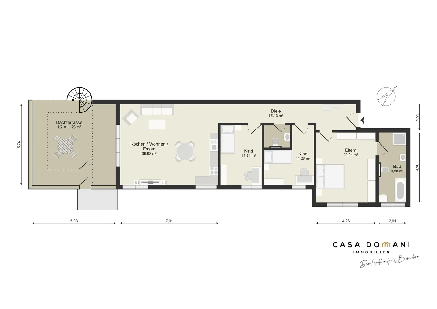 4 Zimmer Wohnung mit 120 m² in Wiesbaden – Bild 10