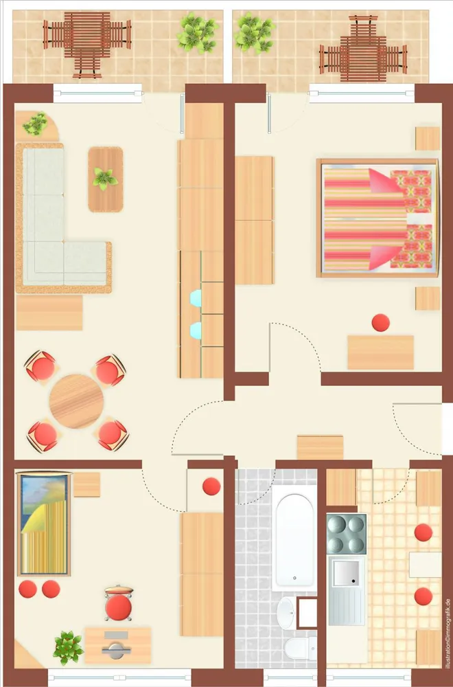3 room apartment with 68 m² in Zeitz – Photo 8