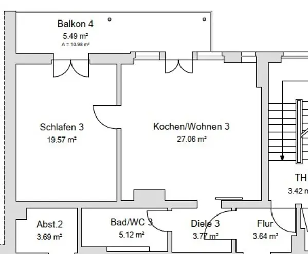 2 Zimmer Wohnung mit 61 m² in Karlsruhe – Bild 5