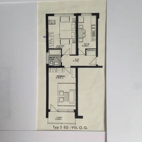 2 Zimmer Wohnung mit 57 m² in München – Bild 1