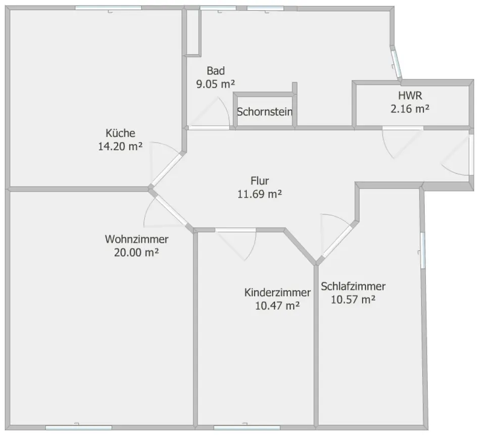 3 Zimmer Wohnung mit 75 m² in Bitterfeld-Wolfen – Bild 5