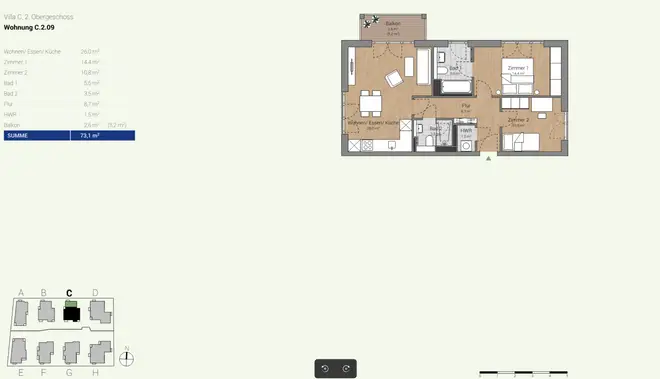 3 Zimmer Wohnung mit 73 m² in Potsdam – Bild 7