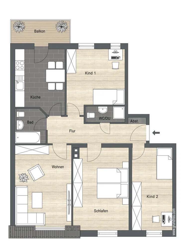4 Zimmer Wohnung mit 93 m² in Magdeburg – Bild 4