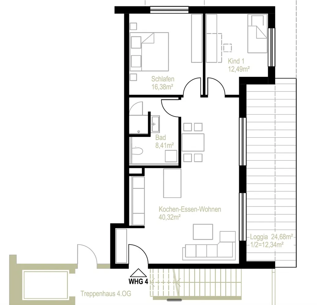 3 room apartment with 90 m² in Augsburg – Photo 5