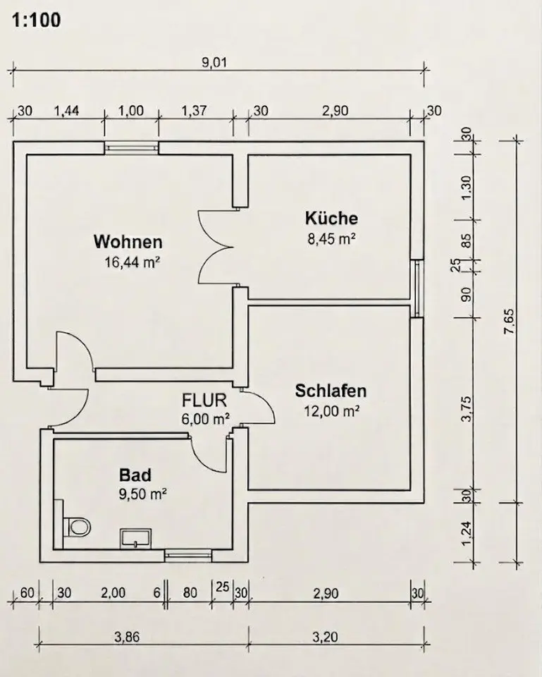 2 Zimmer Wohnung mit 55 m² in Siegen – Bild 5