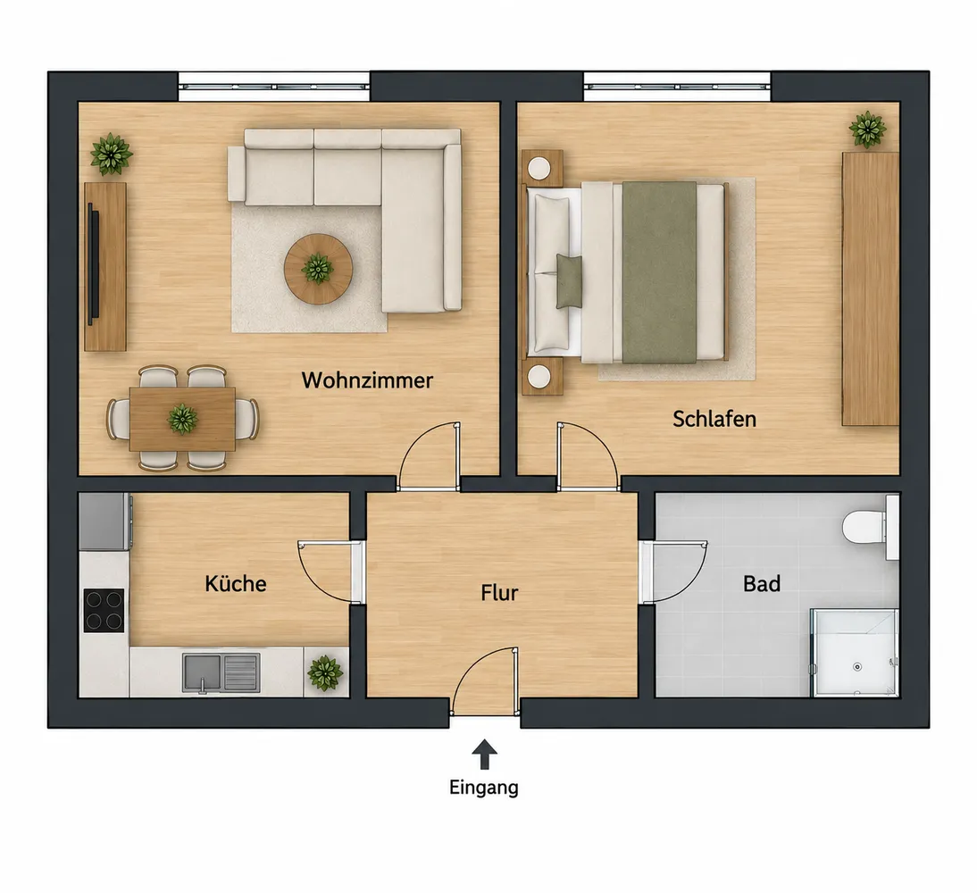 2 Zimmer Wohnung mit 58 m² in Essen – Bild 12