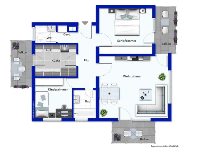 3 Zimmer Wohnung mit 75 m² in Stuttgart – Bild 5