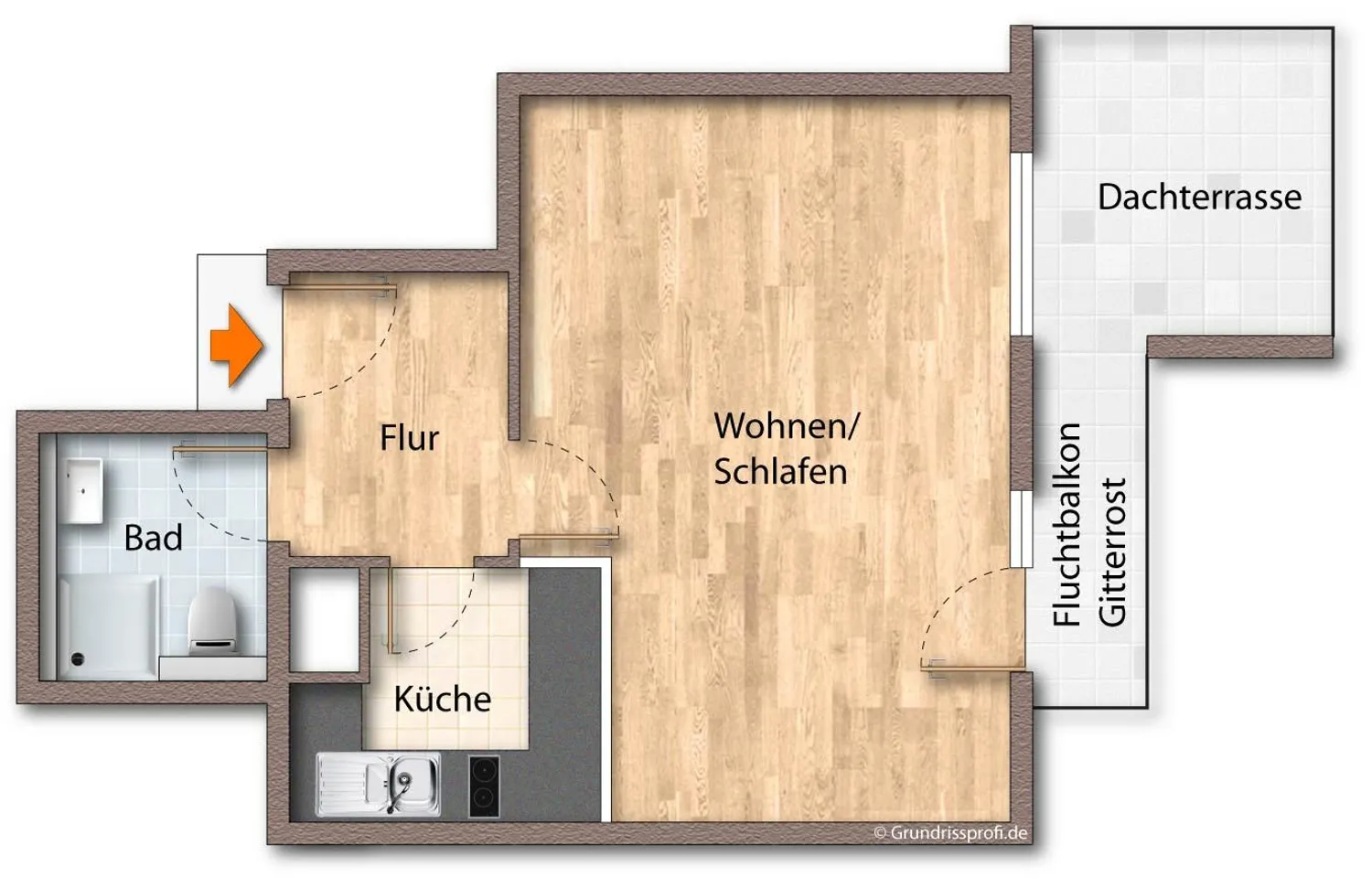 1 Zimmer Wohnung mit 40 m² in Leipzig – Bild 11