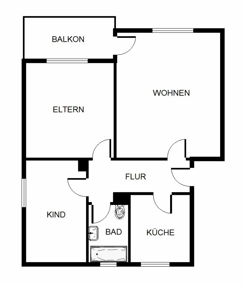 3 Zimmer Wohnung mit 70 m² in Bochum – Bild 3