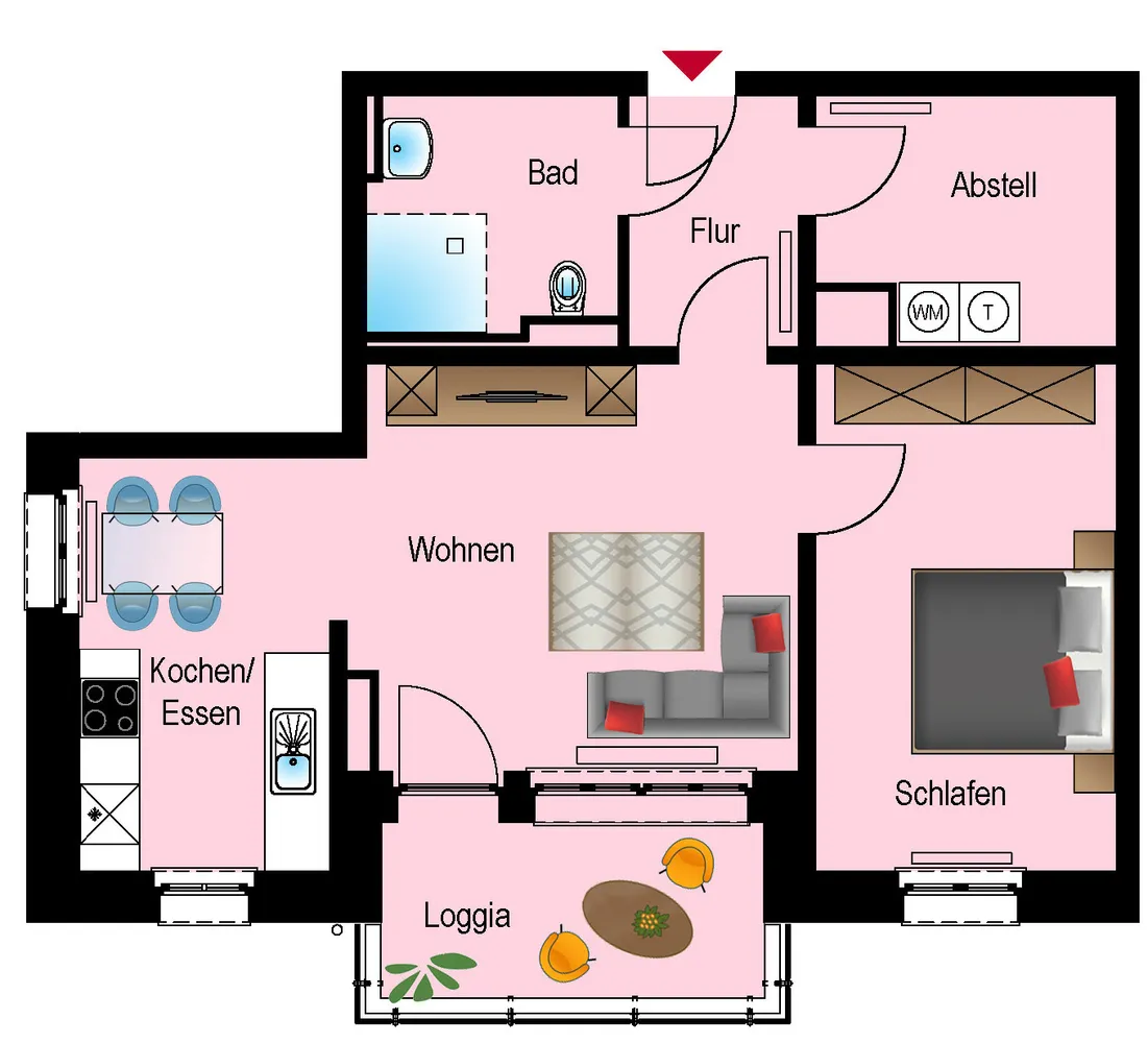 2 room apartment with 64 m² in Chemnitz – Photo 6