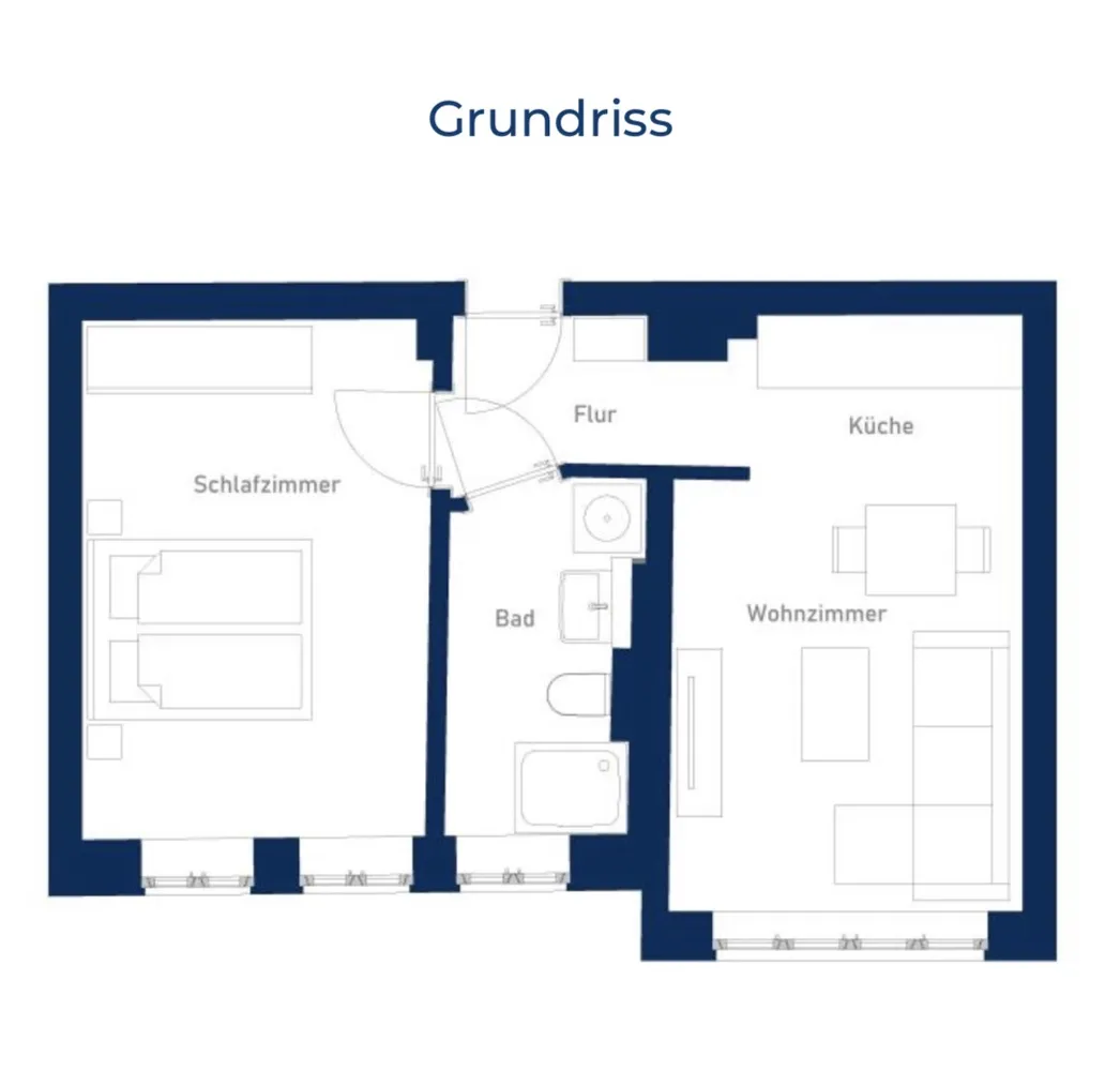 2 room apartment with 40 m² in Leipzig – Photo 8