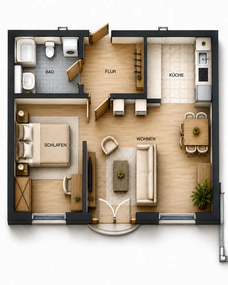 2 Zimmer Wohnung mit 44 m² in Mannheim – Bild 11
