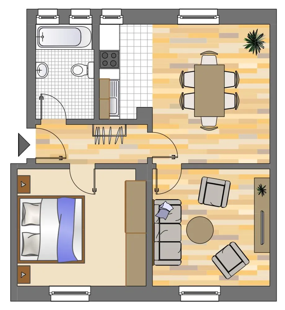 2 Zimmer Wohnung mit 61 m² in Hagen – Bild 3