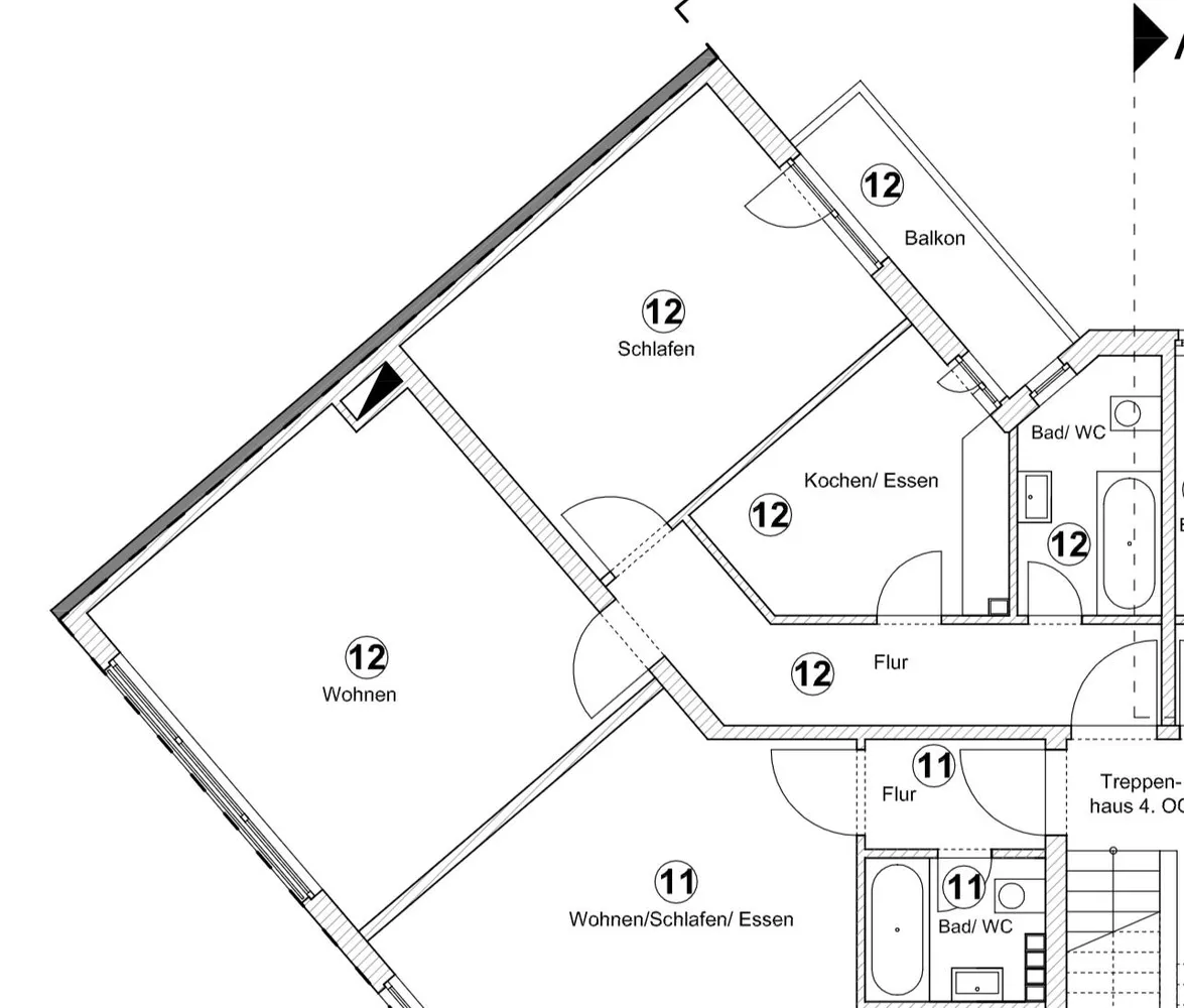 2 room apartment with 64 m² in Düsseldorf – Photo 2