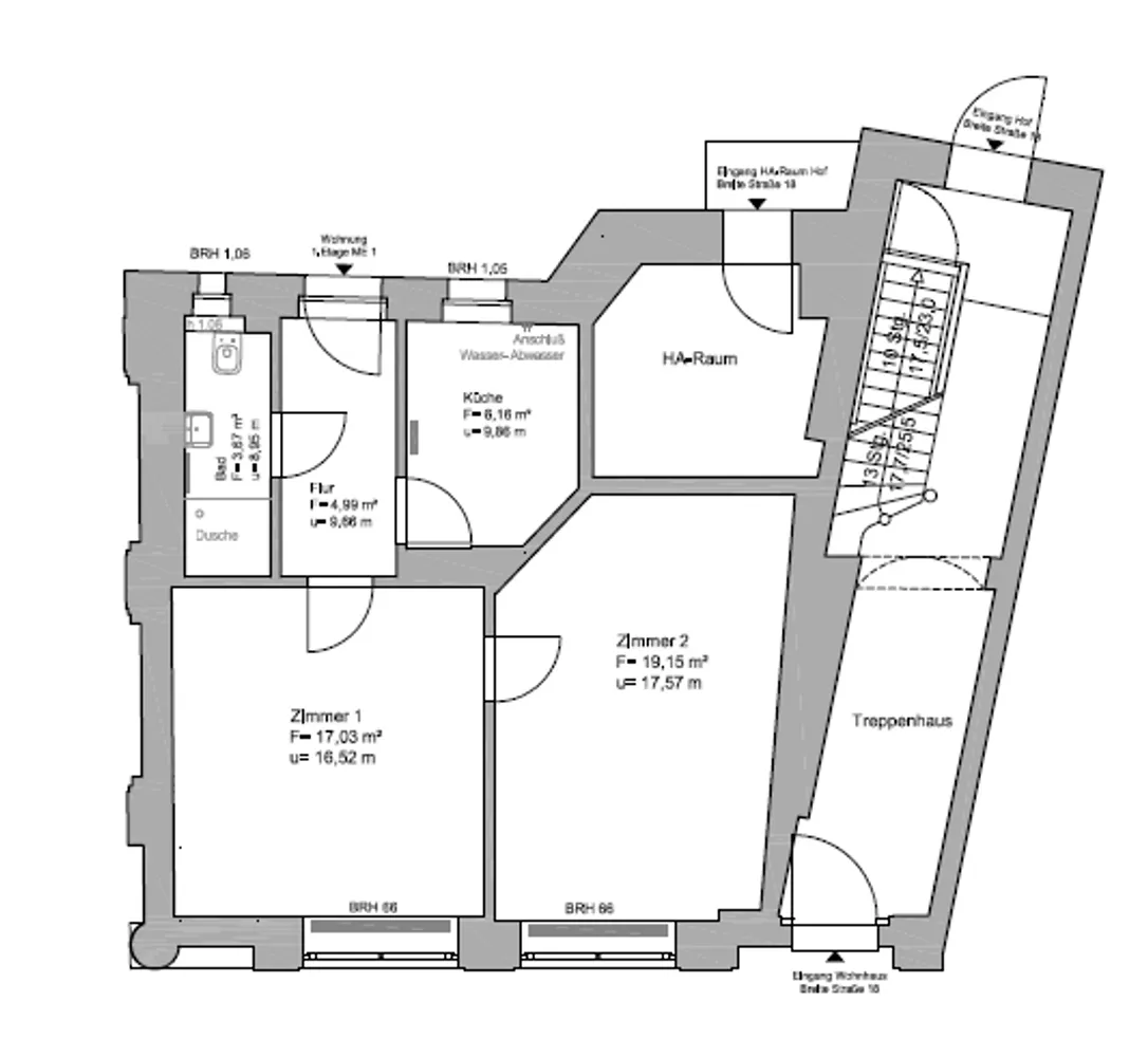 2 Zimmer Wohnung mit 52 m² in Eberswalde – Bild 3