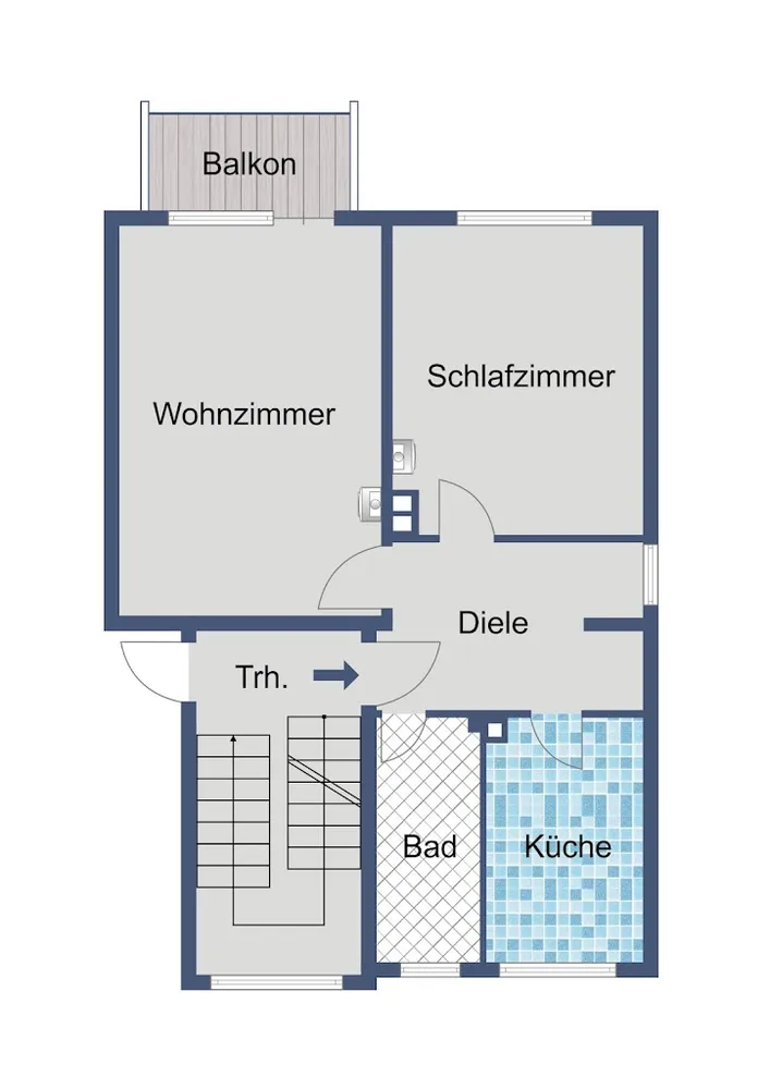 2 room apartment with 53 m² in Dreieich – Photo 3