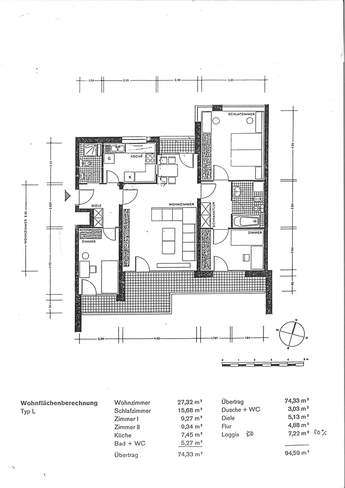 4 Zimmer Wohnung mit 96 m² in Düsseldorf – Bild 2