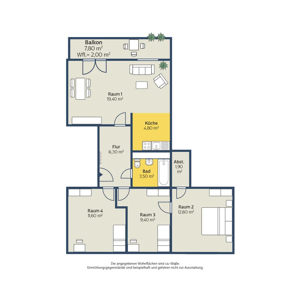 4 Zimmer Wohnung mit 72 m² in Leipzig – Bild 8