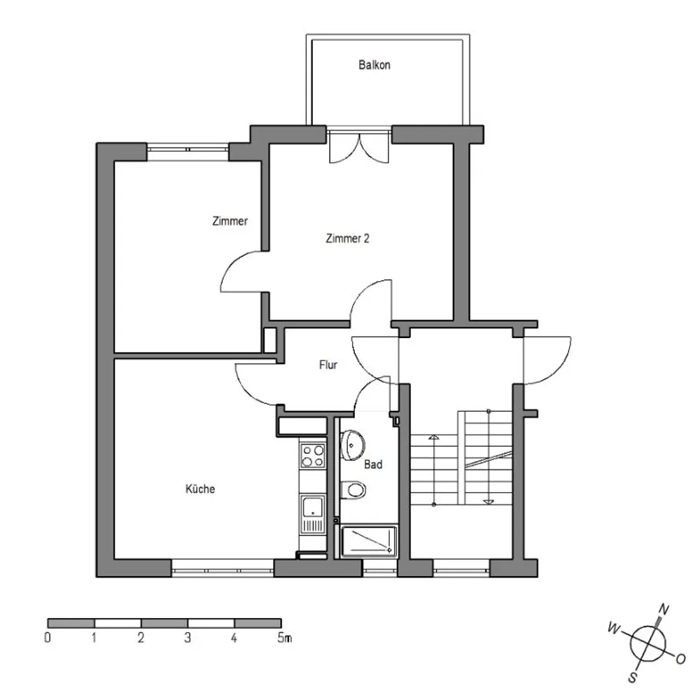 2 room apartment with 56 m² in Bielefeld – Photo 5