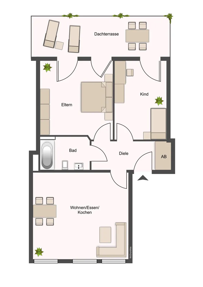 3 Zimmer Wohnung mit 64 m² in Krefeld – Bild 8