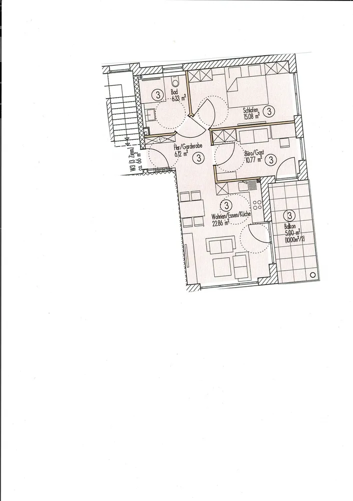 3 Zimmer Wohnung mit 66 m² in Crailsheim – Bild 1