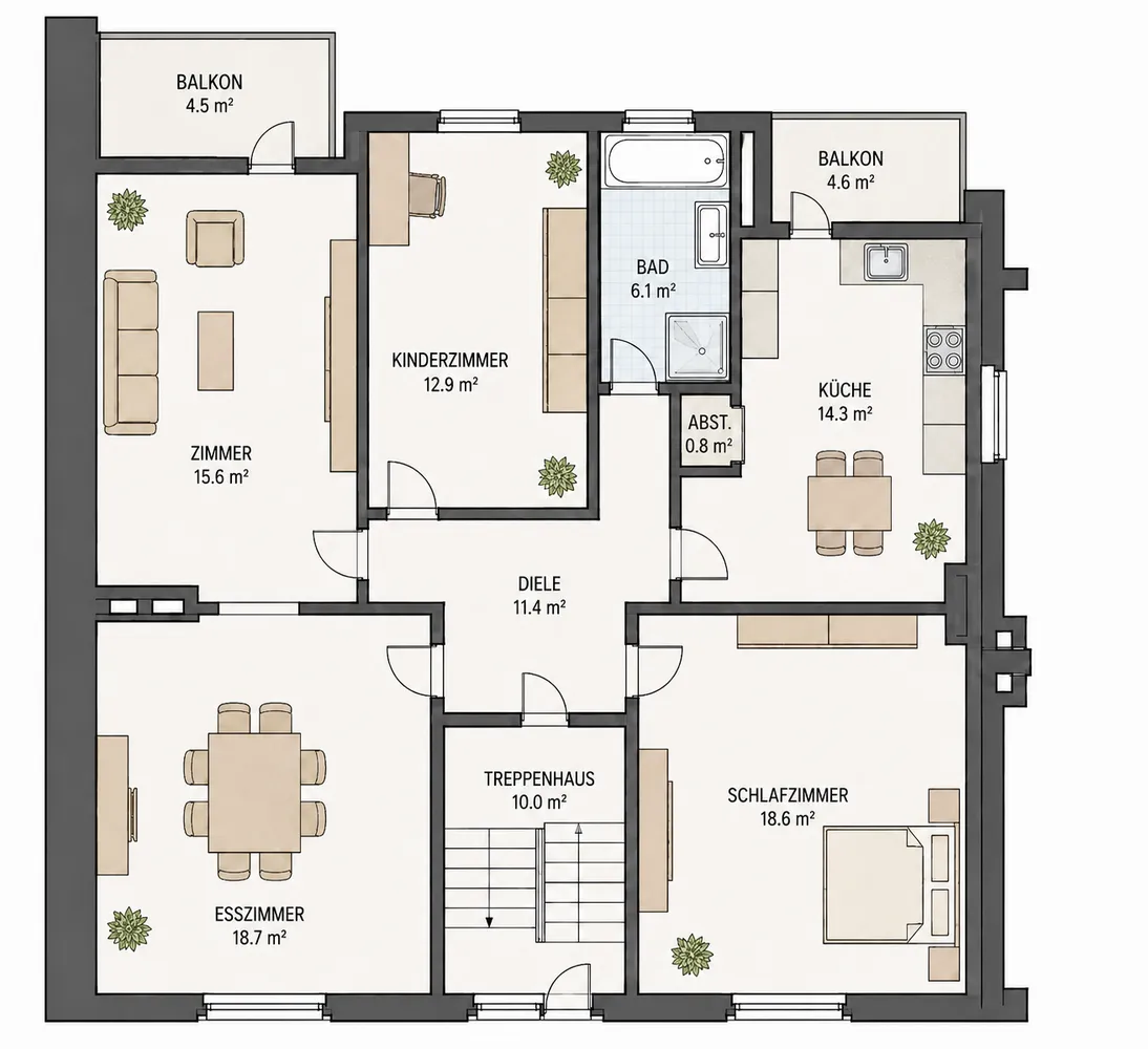 4 Zimmer Wohnung mit 98 m² in Mönchengladbach – Bild 10