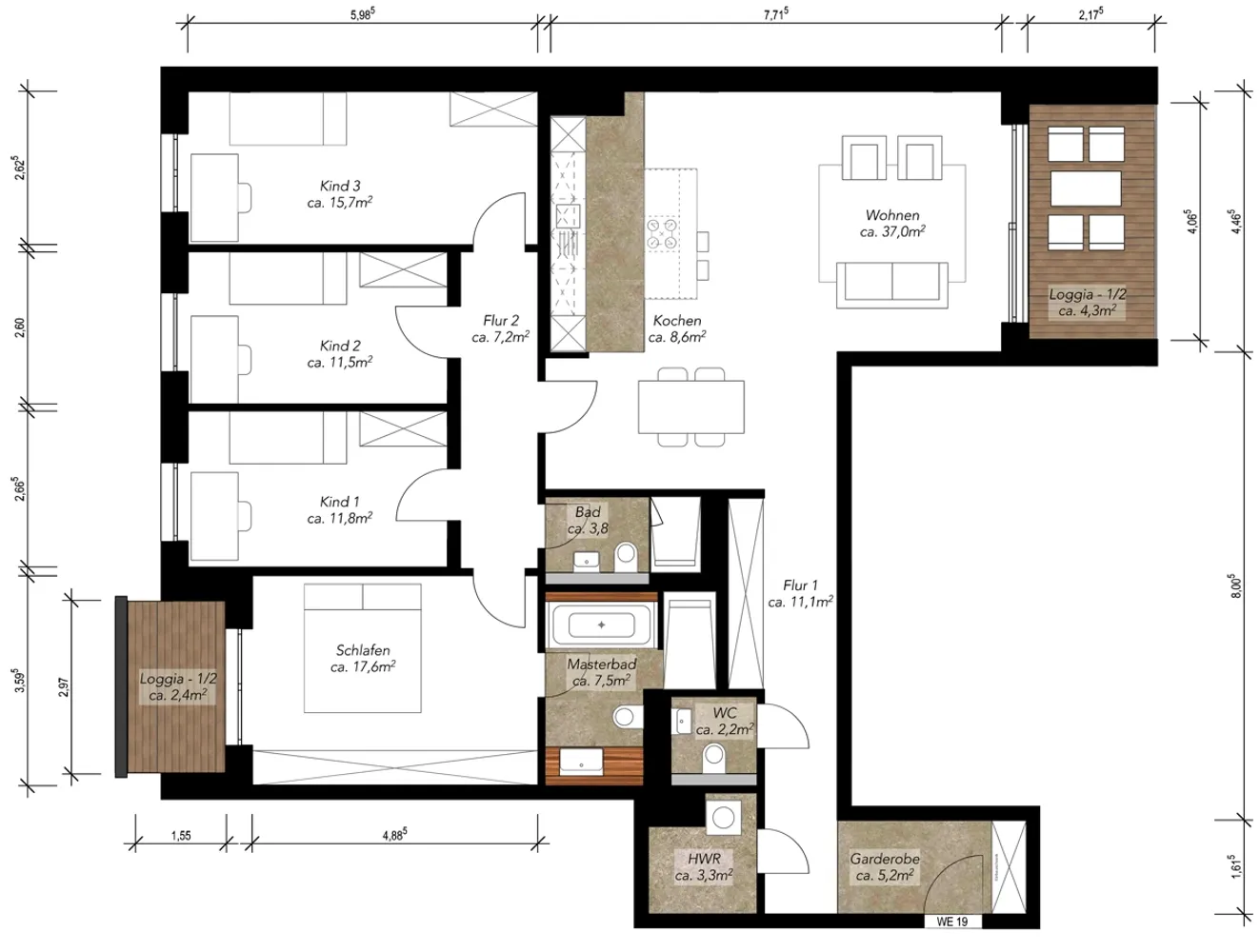 5 Zimmer Wohnung mit 149 m² in Leipzig – Bild 9