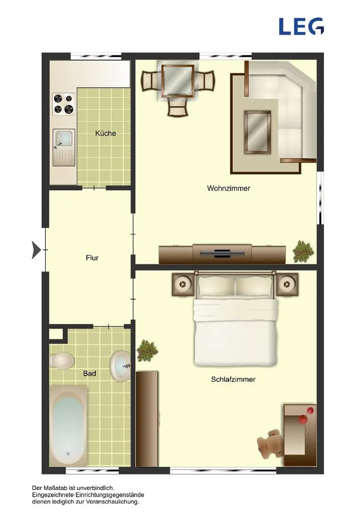 2 Zimmer Wohnung mit 47 m² in Duisburg – Bild 4