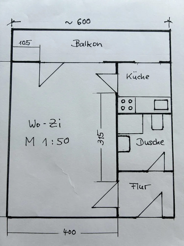 1 room apartment with 37 m² in Augsburg – Photo 8