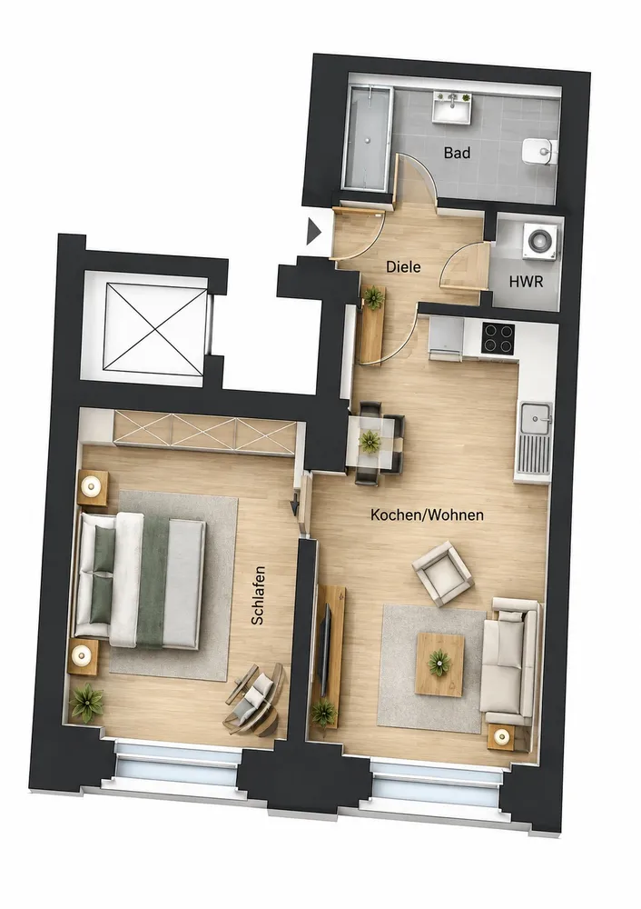 2 Zimmer Wohnung mit 58 m² in Leipzig – Bild 5