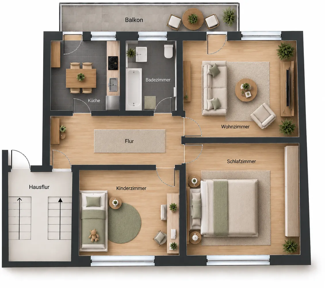 3 Zimmer Wohnung mit 76 m² in Dortmund – Bild 9